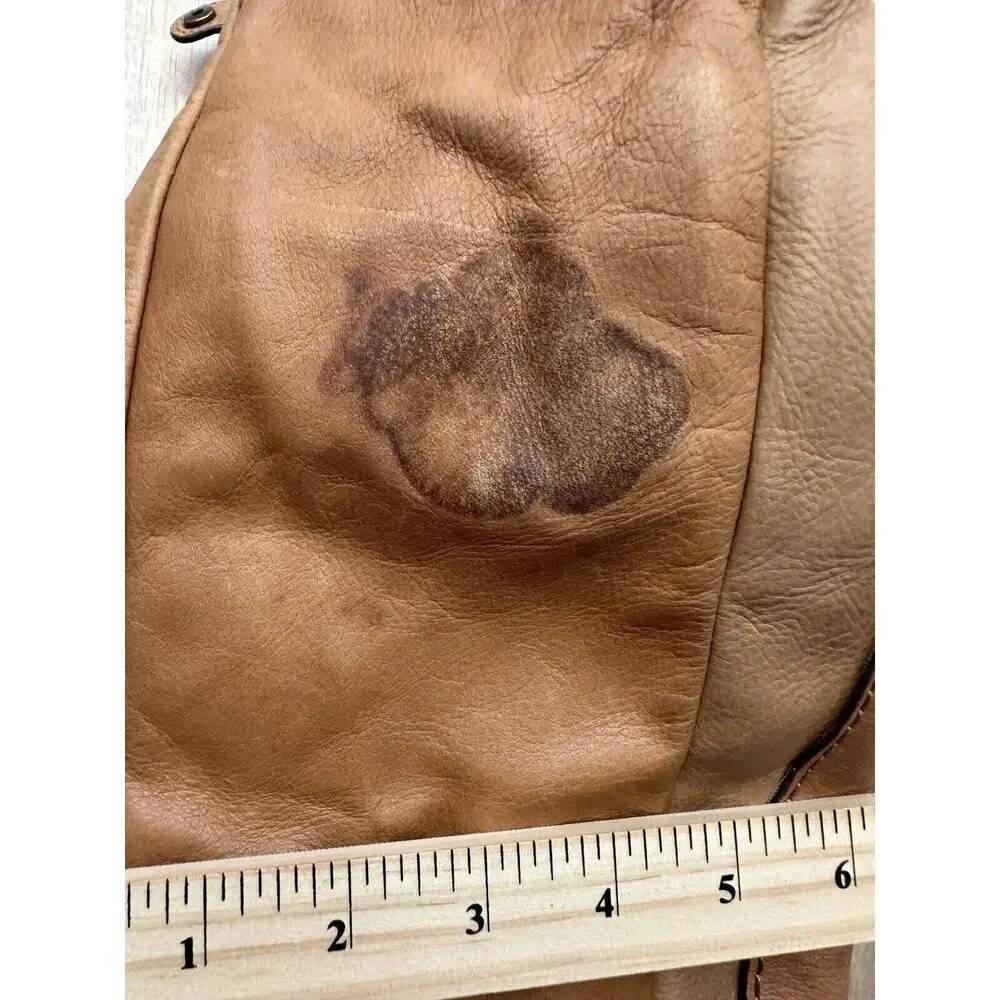 Vintage Lucky Brand Suede Brown Slouchy Hobo Large Crossbody Bag - Picture 6 of 11